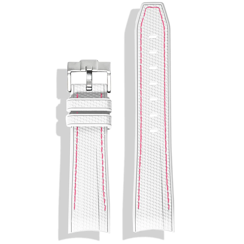 Soft Waterproof Silicone Strap with Stainless Steel Buckle