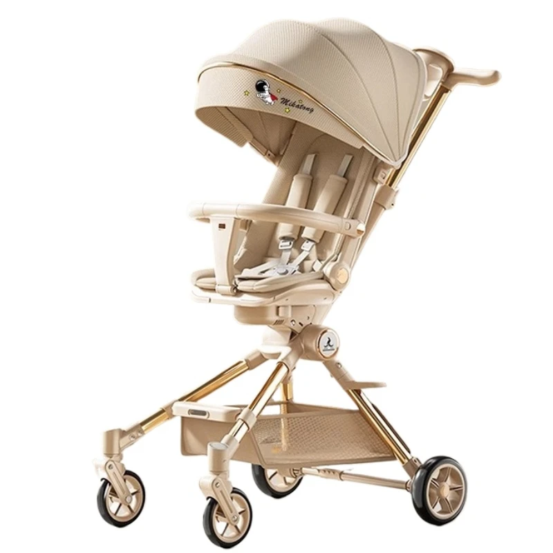 Lightweight High-view Baby Stroller Seat Can Be Rotated Backrest Can Be Adjusted Push Rod Adjusted Portable Baby Stroller baby stroller