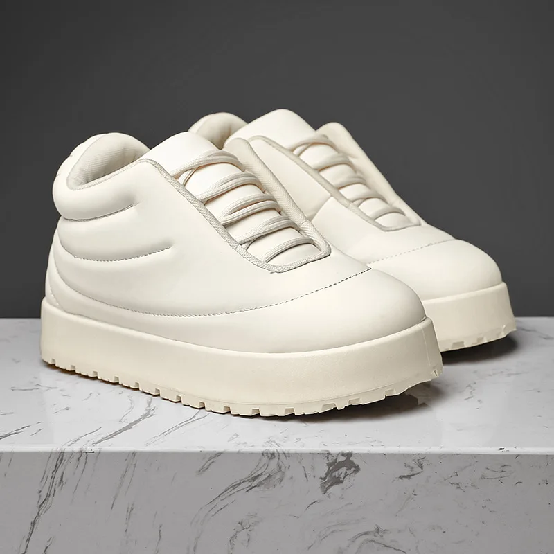 Sneakers Men Autumn Winter Men’s High-Top Designer Shoes Hip Hop Platform Man Ankle Boots Comfy Lace-up Casual Botas Hombre 2