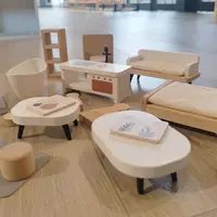 New Arrival 2 Floors Baby Pretend Role Play Big Wooden Kids Doll House For Girls 3+ 2