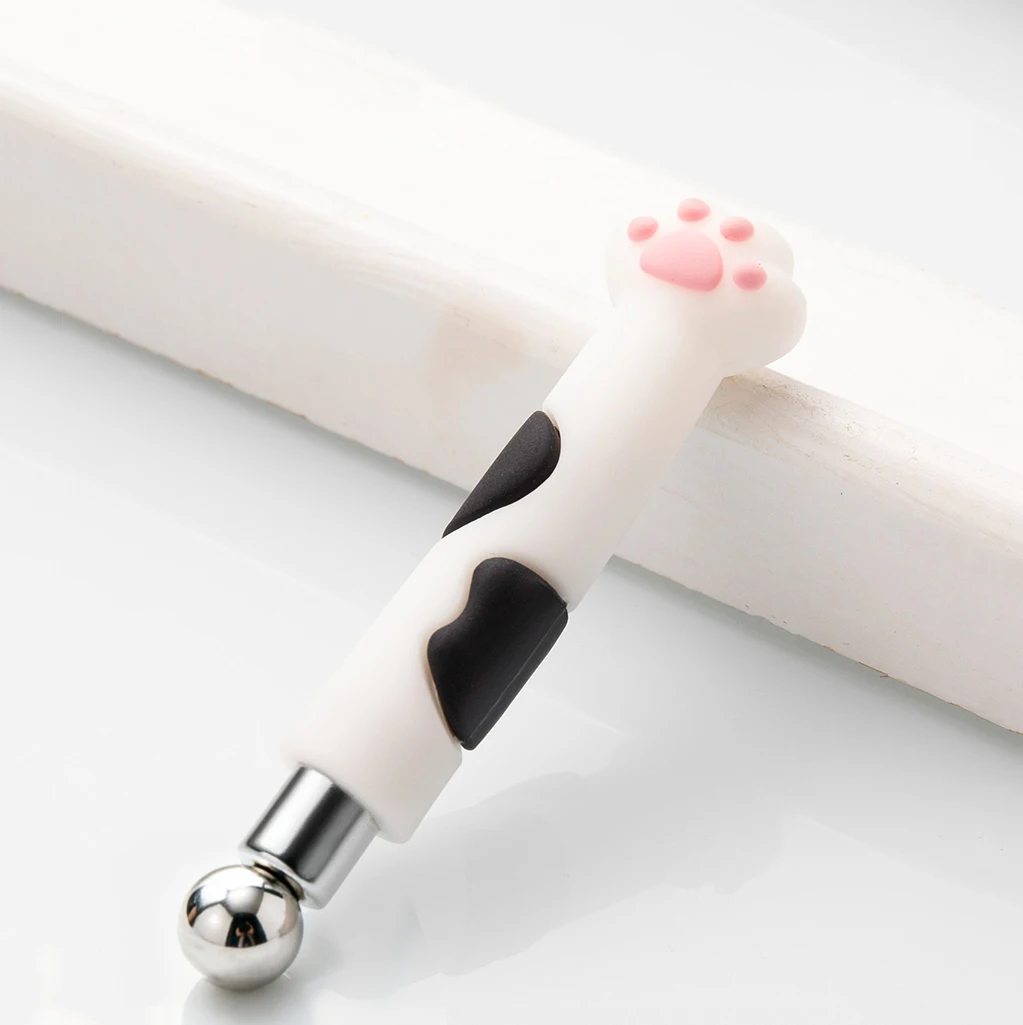 Ergonomic Cat Paw Nail Magnet with Silicone Handle and Shatterproof Glass