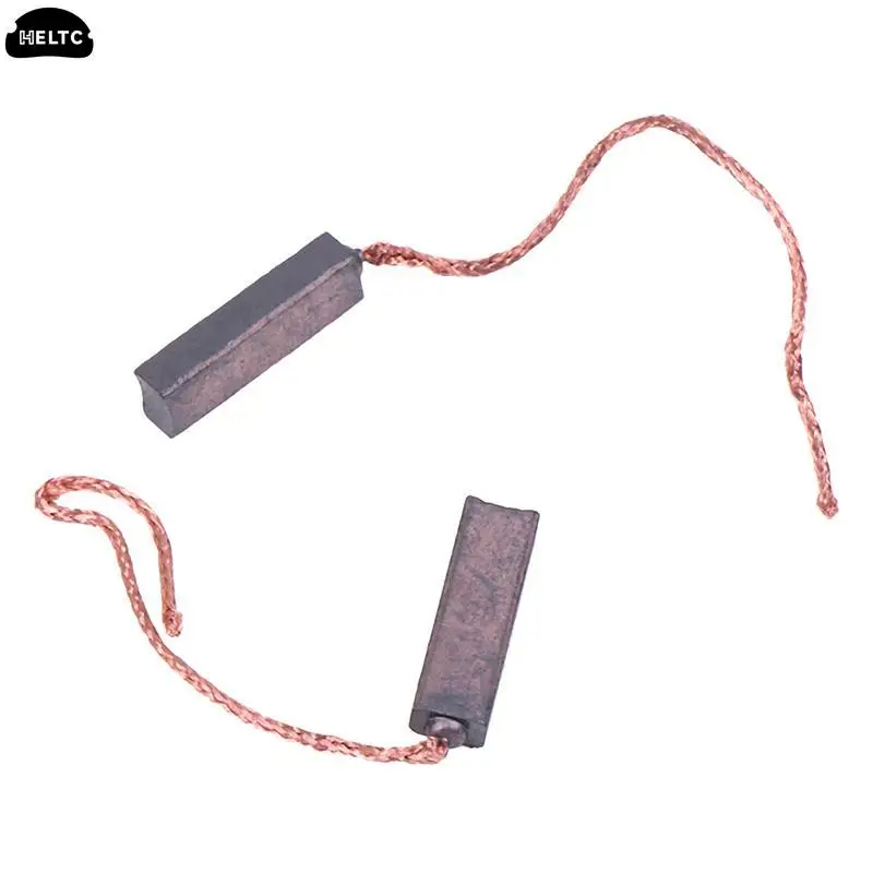 10Pcs Carbon Brushes Wire Leads Generator Generic Electric Motor Brush Replacement 4.5 x 6.5 x 20mm carbon brush