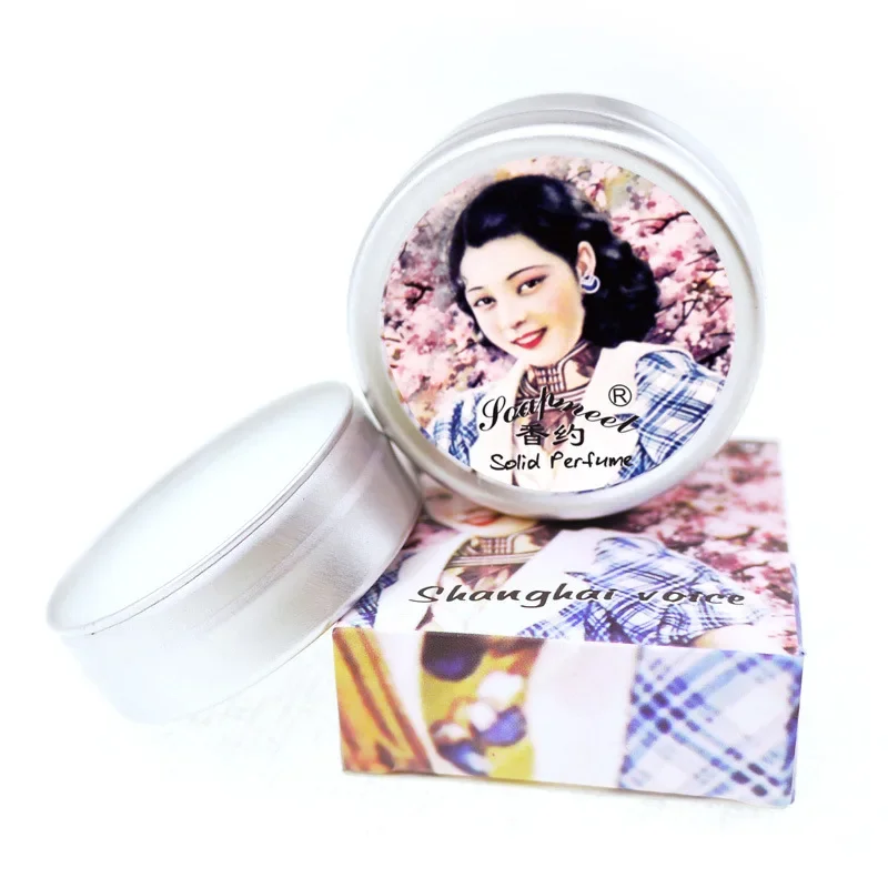 10G Soap Meet Old Shanghai Solid Perfume Ointment Lady Woman Light Fragment Fresh Solid Perfume Long-Lasting Light Perfume 5