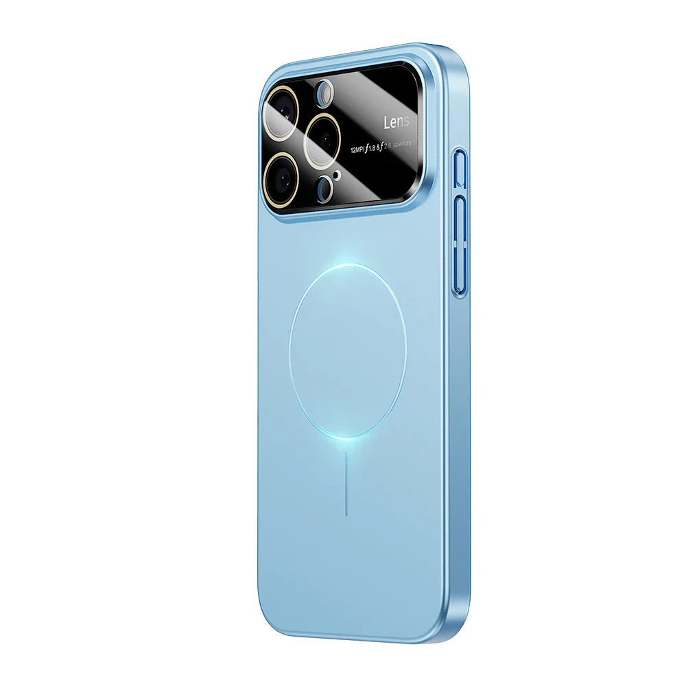 Orange Magnetic Camera Protection Case with MagSafe Compatibility