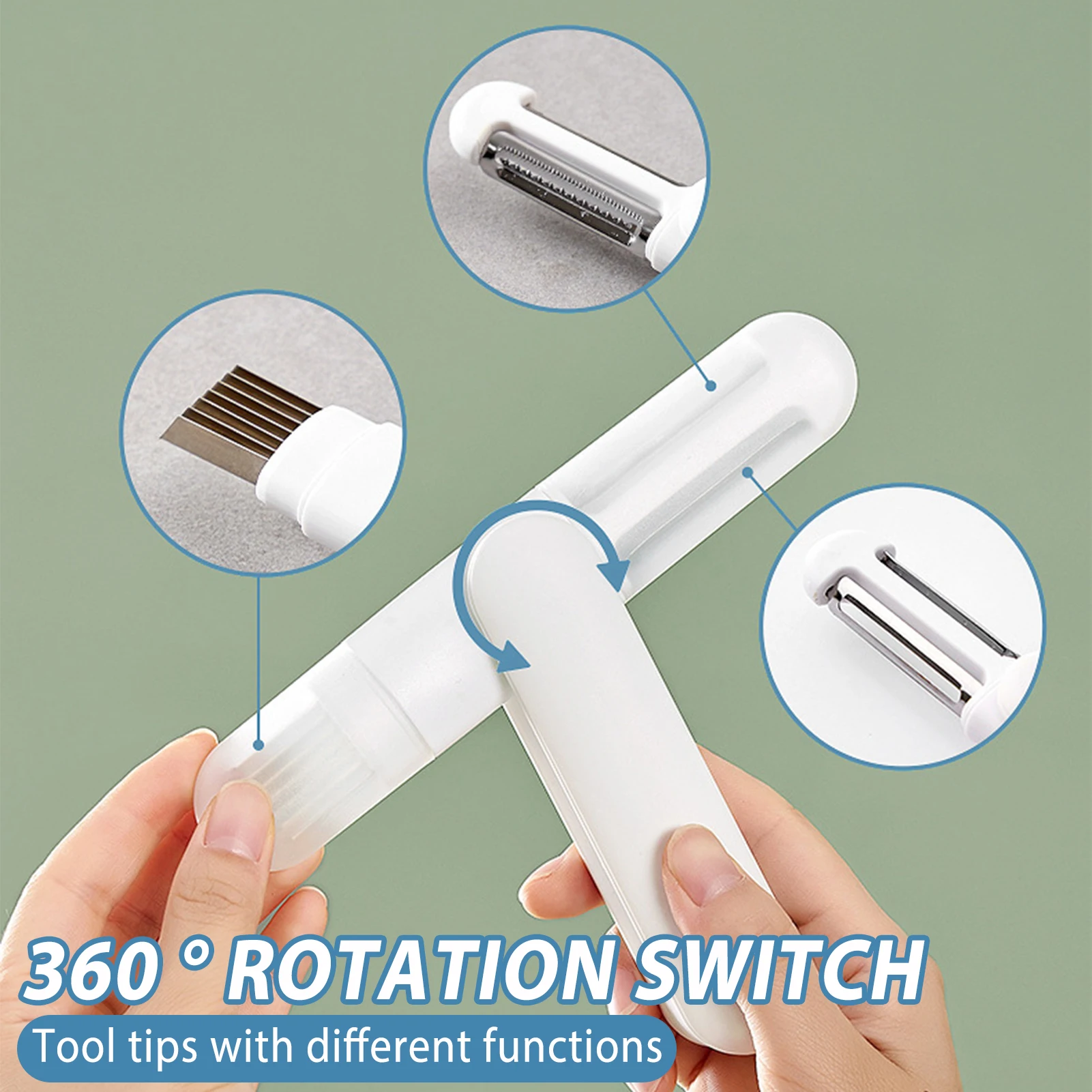 3 In 1 Potato Peeler Fruit Vegetables Peeling Tool For Peach Carrots