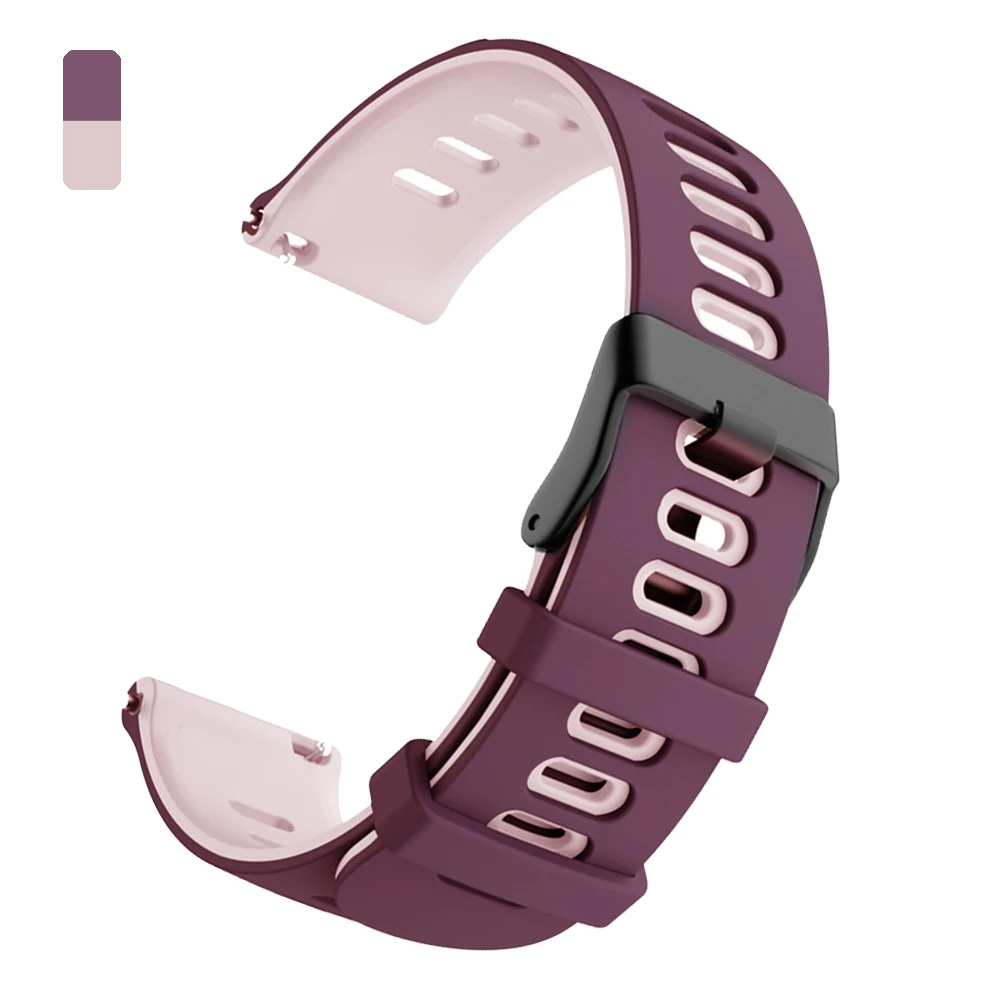 Premium Silicone Replacement Sport Strap for Smartwatches - 20/22mm