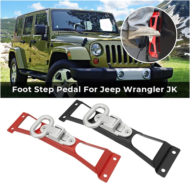 Pédale d'escalade latérale pliable, charnière de porte de voiture, repose  pied, pour Jeep Wrangler JK 2007 – 2018 - AliExpress