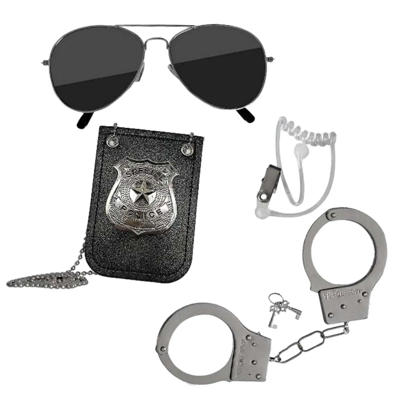 Pretend Police Cop Officer Toy for Halloween Costumes Theater Props Child