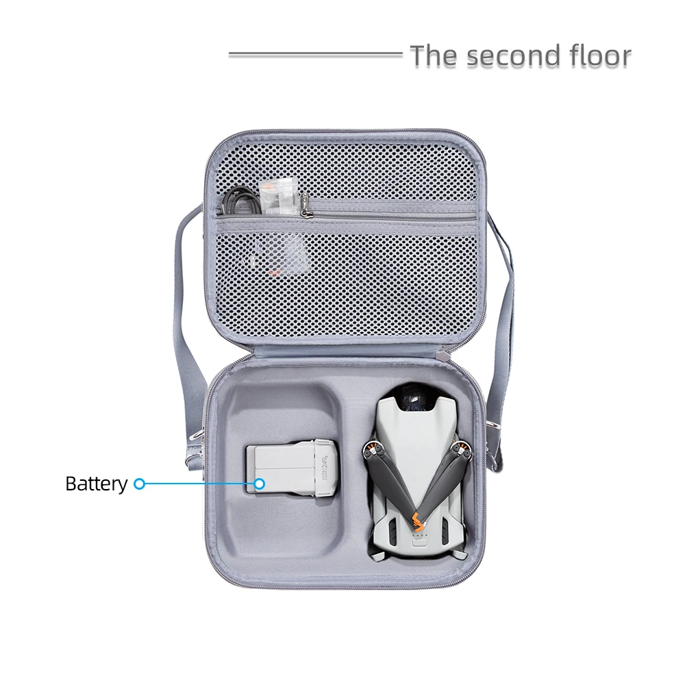 For DJI Mini3 Pro Portable Carrying Case Hard EVA Storage Bag Waterproof Protective Handbag Box
