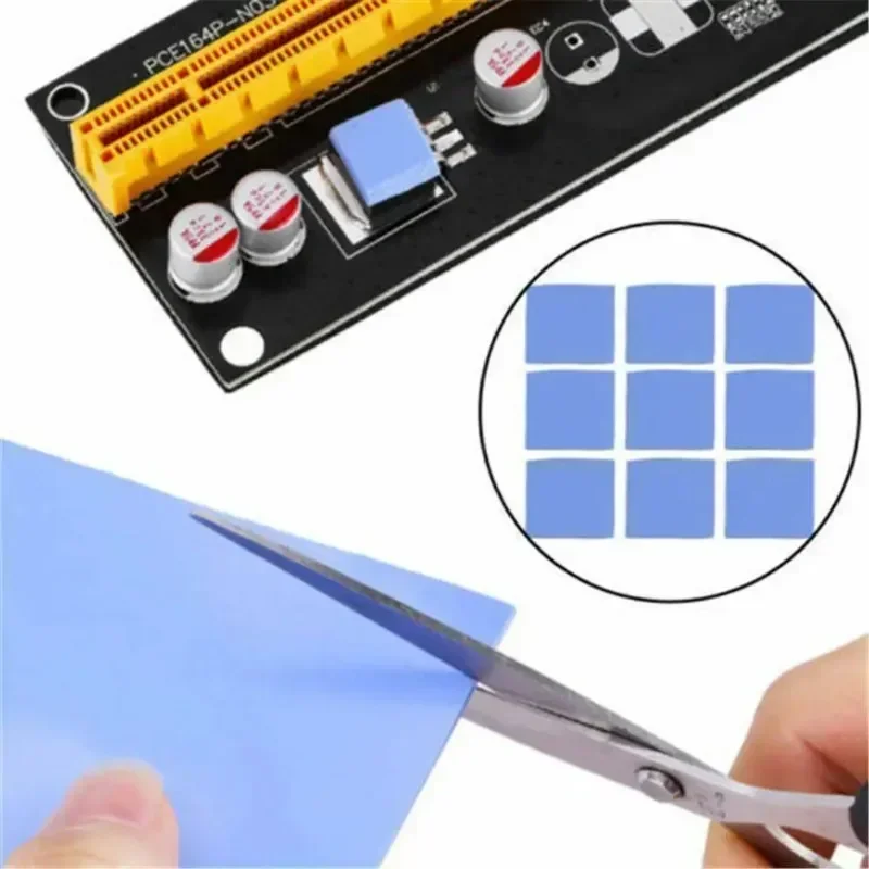 100pcs 100*100mm Thermal Pad CPU Heat Sink Cooling Conductive Silicone Pad Paste Processor Accessories
