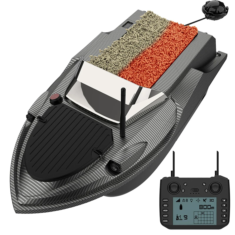 V080 12V High Power 800M Fishing Bait Boat 180 Fishing Spots Load 3KG 15KM/H Fish Finder Intelligent Cruise Return Trawler