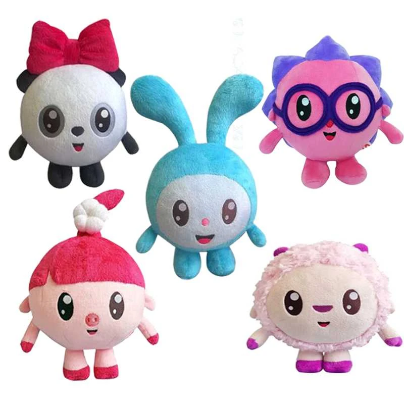 New Russian Cartoon Malyshariki Plush Toy Rabbit Pigs Hedgehog Sheep Panda  For Kids Children Christmas Gift Happy Ball Doll Gift - Movies & Tv -  AliExpress