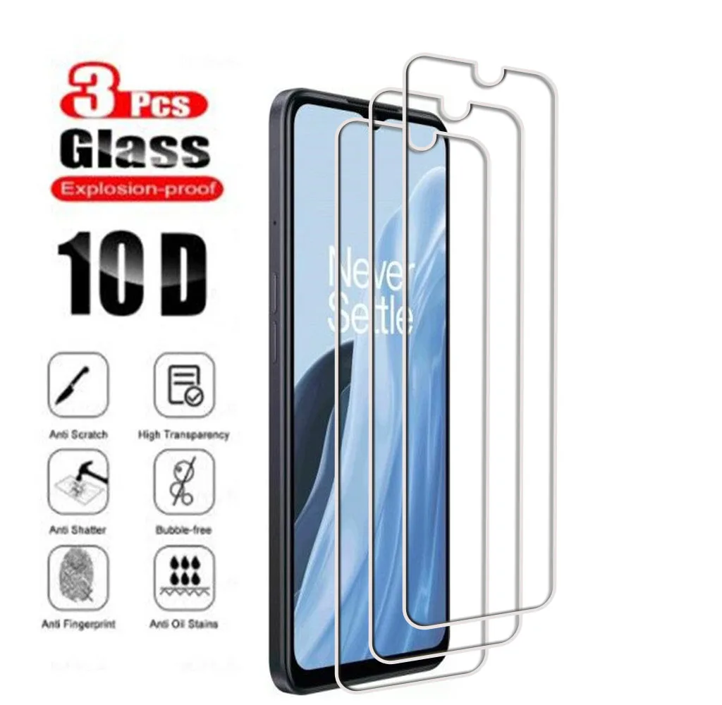 

3pcs 9H 2.5D Tempered Glass For OnePlus Nord N300 5G NordN300 Nord N 300 Screen Protector Phone Cover Film