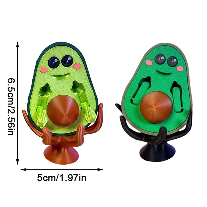 3D Printed Middle Finger Avocado Toys Statue Home Decor Gifts For Your Friends miniature figurines 3d printed toy