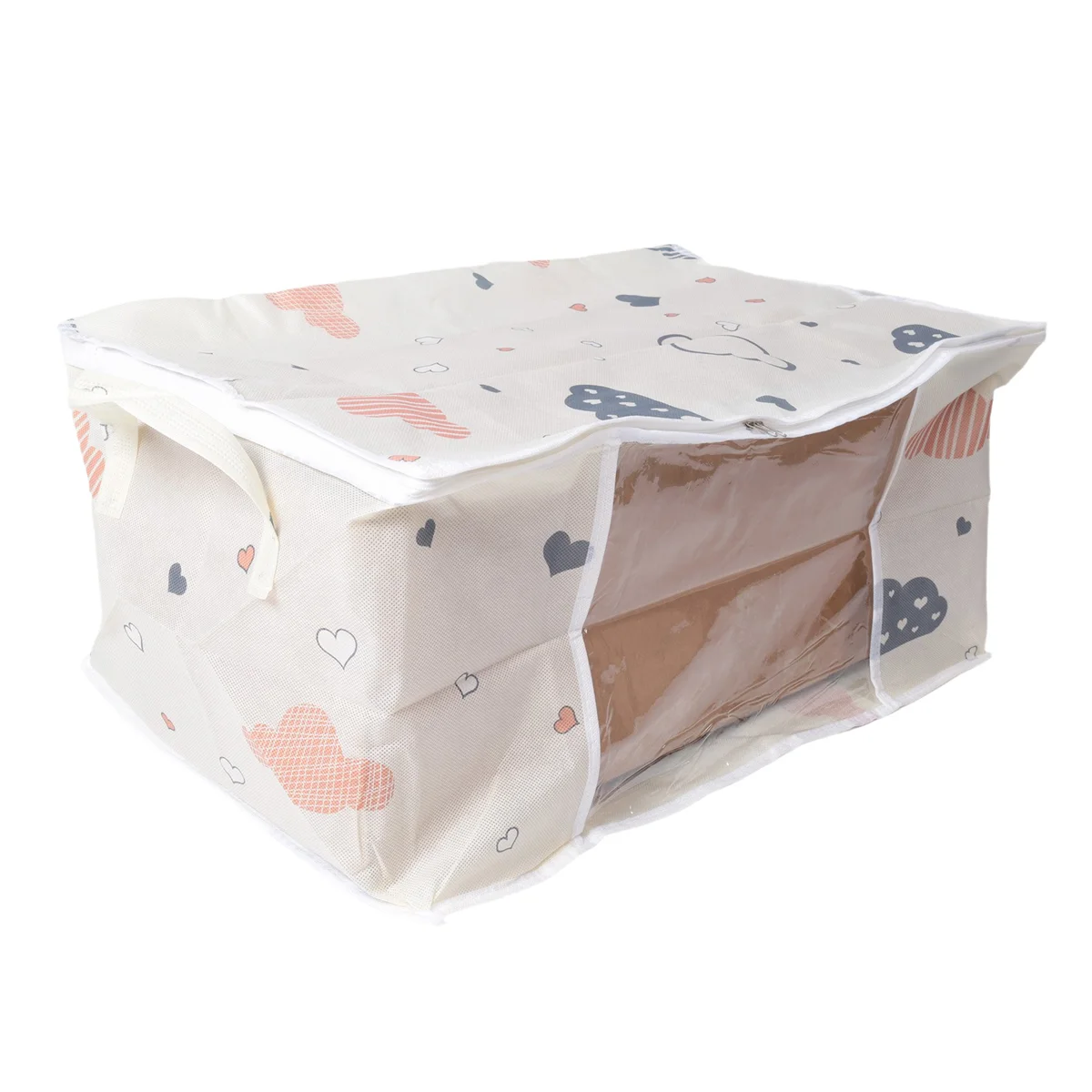 Storage Bag, Clothes Storage Comforter Storage Bag, Folding Organizer Bag with Handle, for Organizing Bedroom A 4