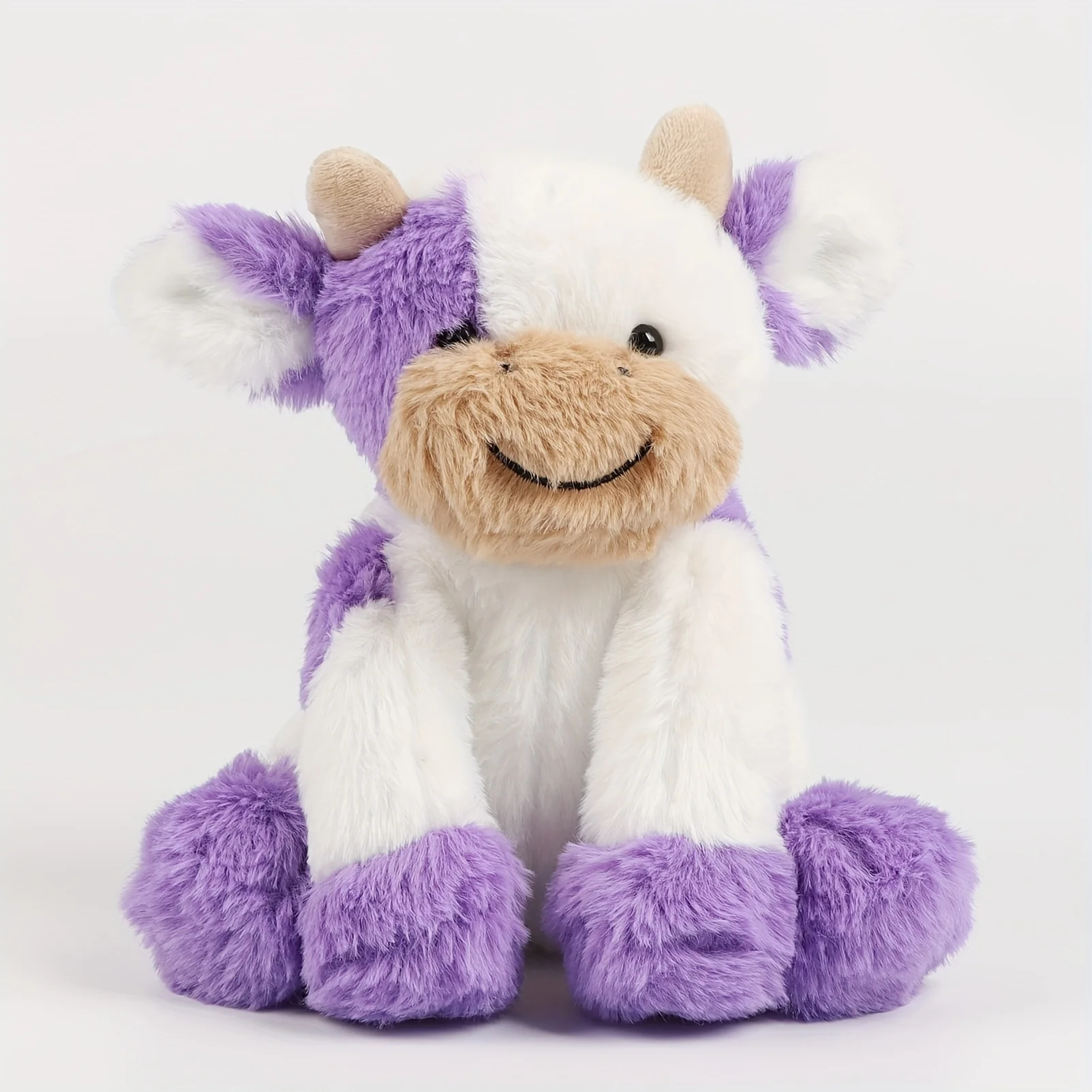 Peluche Mucca Kawaii 25 Cm - Morbido Giocattolo In Peluche, Cuscino Abbracciabile Regalo Bambini