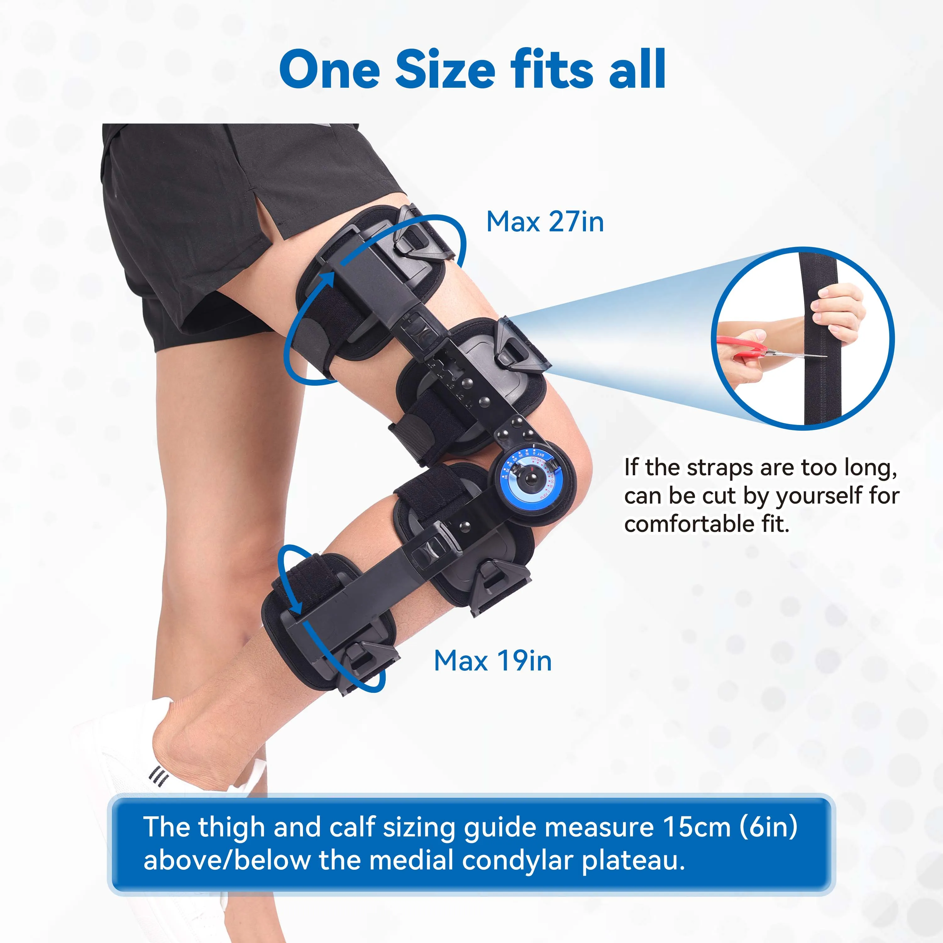 Hinged Knee Brace, Knee Orthosis Support Joint Stabilizer for Arthritis,  ACL, PCL, Meniscus Tear, Osteoarthritis, Post OP Recovery : :  Health & Personal Care