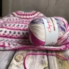 50g 4Strands Yarn Graded Section Dyed Wool Medium Fine Yarn Acrylic Thread Hand Crochet Doll Sweater Scarf Thread Crochet Yarn 1