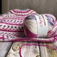50g 4Strands Yarn Graded Section Dyed Wool Medium Fine Yarn Acrylic Thread Hand Crochet Doll Sweater Scarf Thread Crochet Yarn 1
