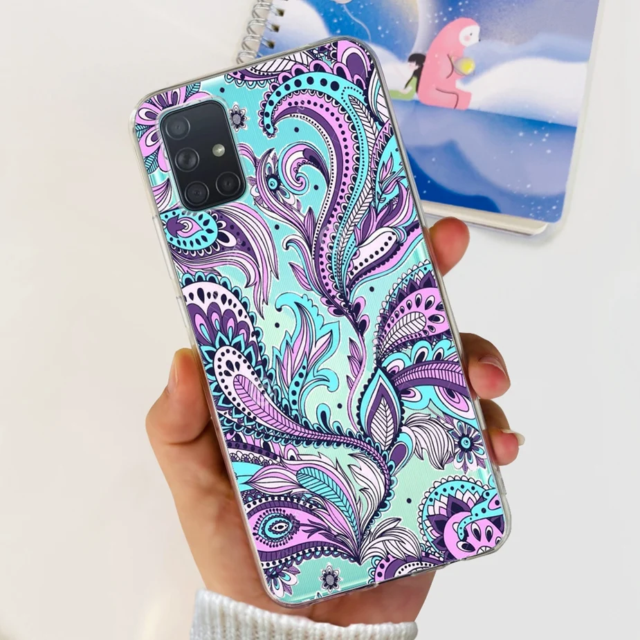 Luxury Painted Clear Silicone Phone Case - Soft Protective Cover