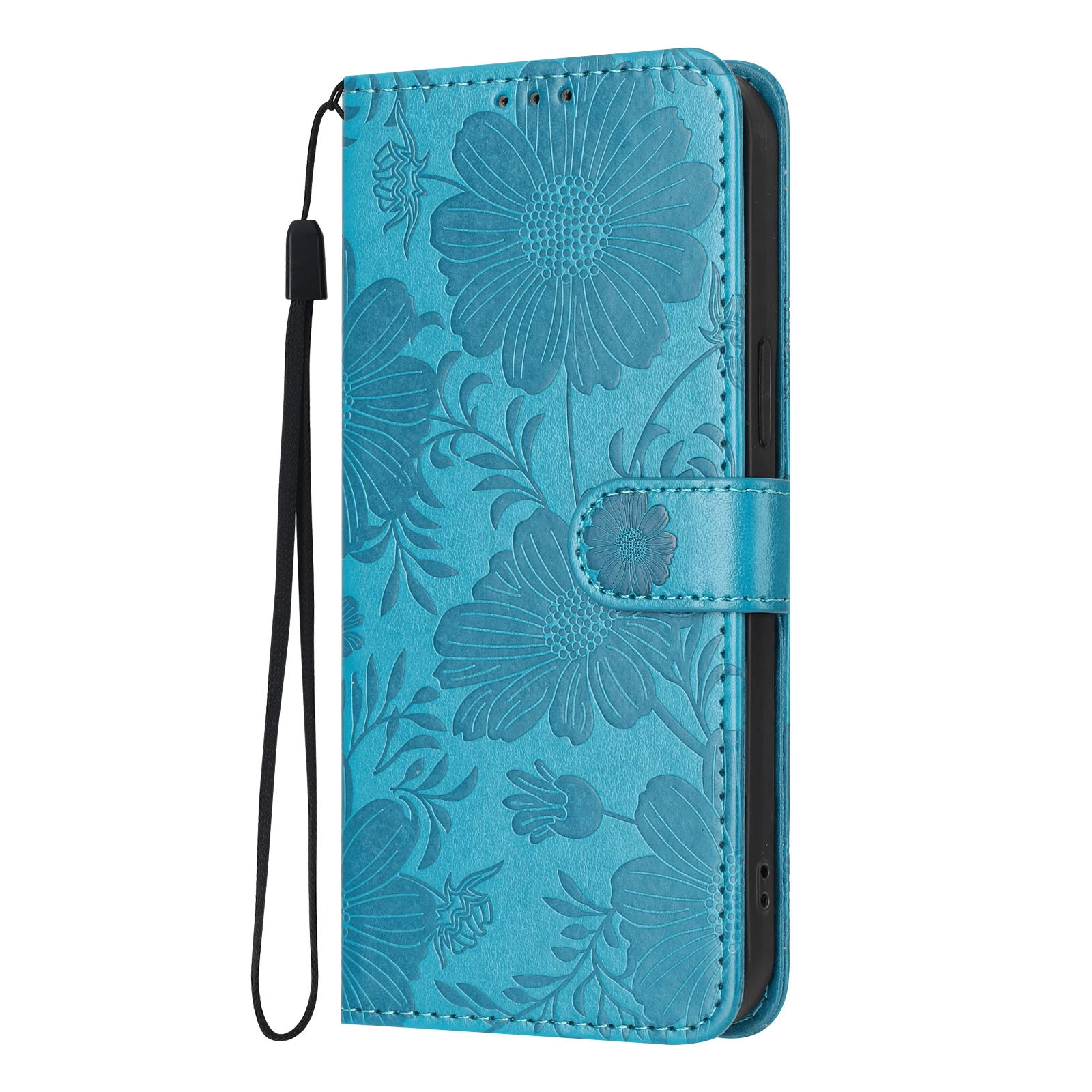 Sunflower Leather Wallet Flip Phone Case Cover