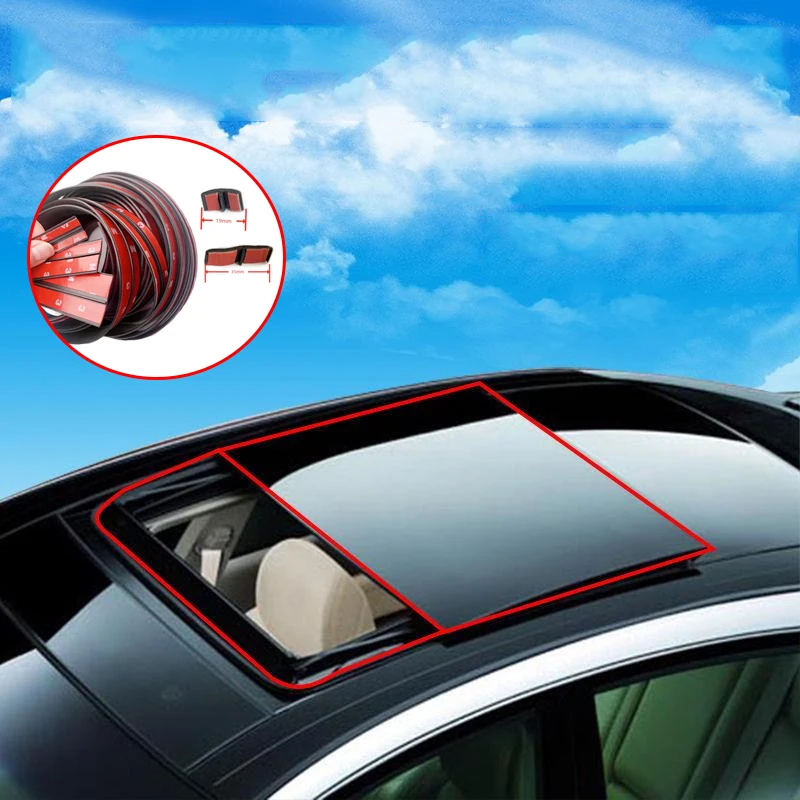 

14/19/30mm Rubber Car Seals Edge Sealing Strips Auto Roof Windshield Sealant Protector Window Seal Strips Sound Insulation Tape