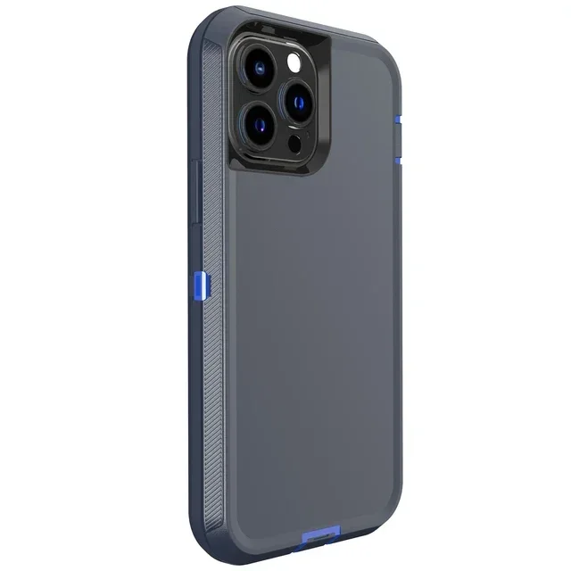 Luxury 3-in-1 Shockproof Armor Case with Soft Bumpers and Protective Hard Cover