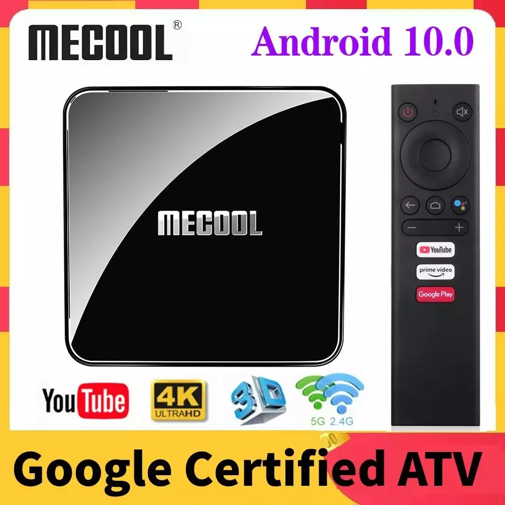 Mecool Android 10.0 Atv Km3 Tv Box Androidtv 10 Google Certified Max ...