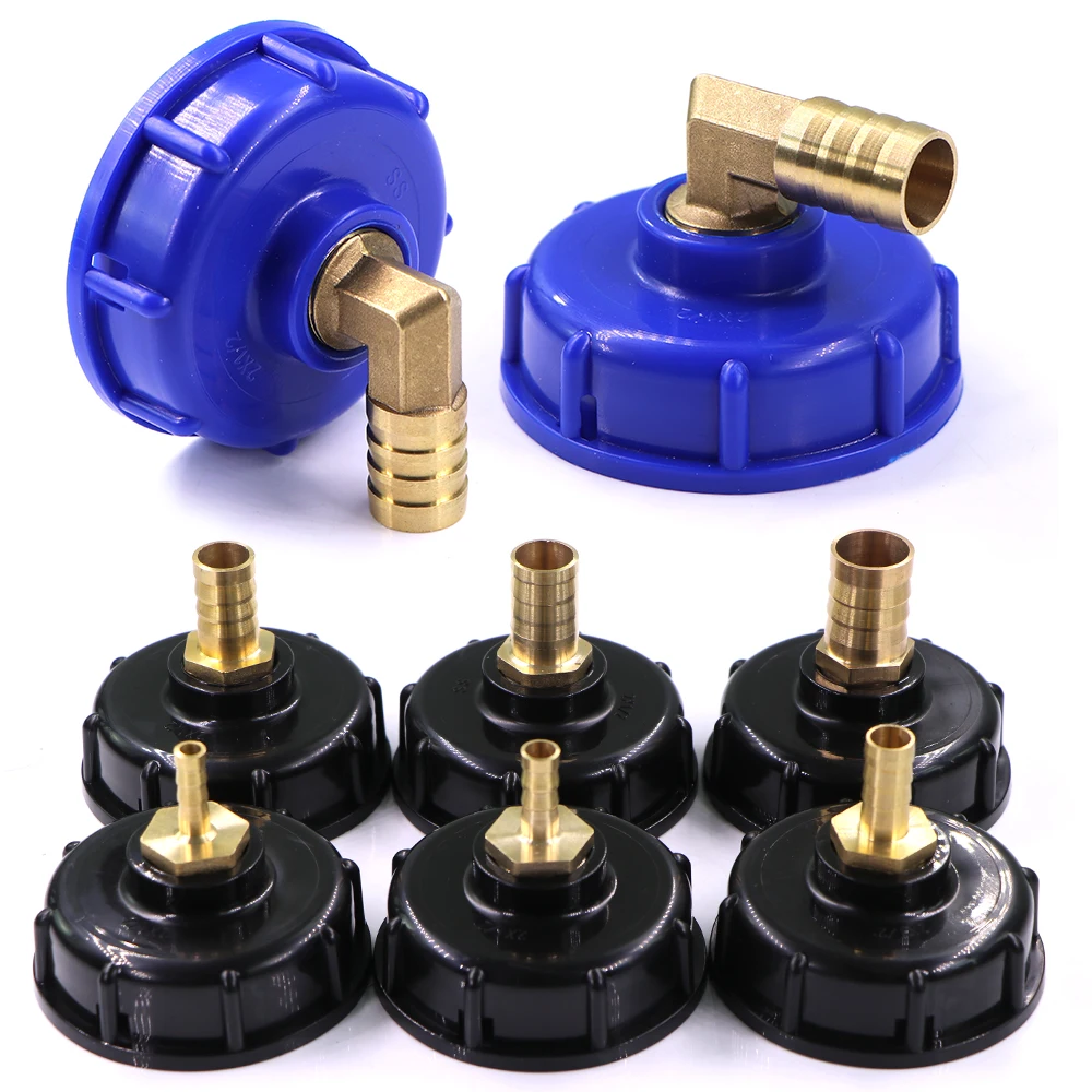 

1/2" 6-19mm IBC Water Tank Adapter with Brass Barb Pagoda Joints S60x6 Coarse Thread Garden Irrigation Coupling Connect Repair