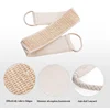 Natural Cotton Linen Long Strip Bath Towel Powerful Exfoliating Back Massage Rubbing Shower Brush Body Scrubber Cleaning Tool 4