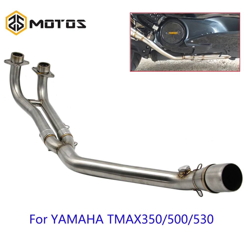 

ZS MOTOS TMAX350/500/530 Exhaust Middle Pipe Full System For Yamaha T-max Tmax 350 500 530 TMAX530 TMAX500 2010-2016