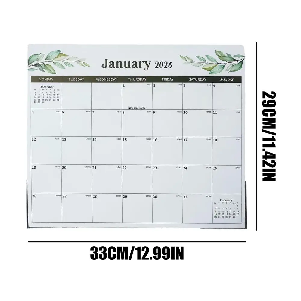 18-Month Magnetic Fridge Calendar (Jan 2026 - Jun 2027)