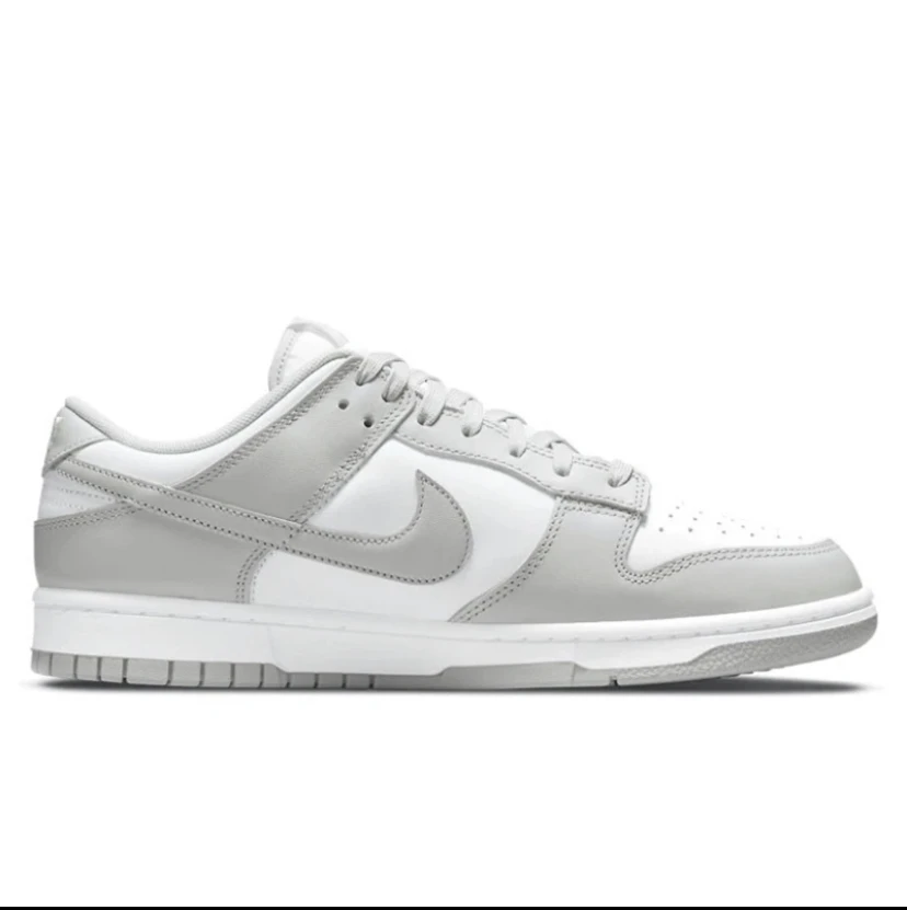 skateboarding shoes Nike Dunk Low men women classic unisex sneakers gray white