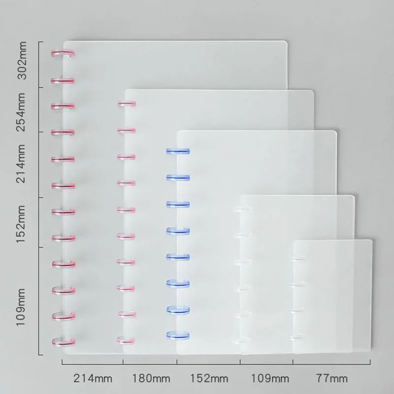 11pcs Loose-leaf Binding Cover Rings Discs Mushroom Hole Binding Ring Binder Notebook Discbound School Office Supplies