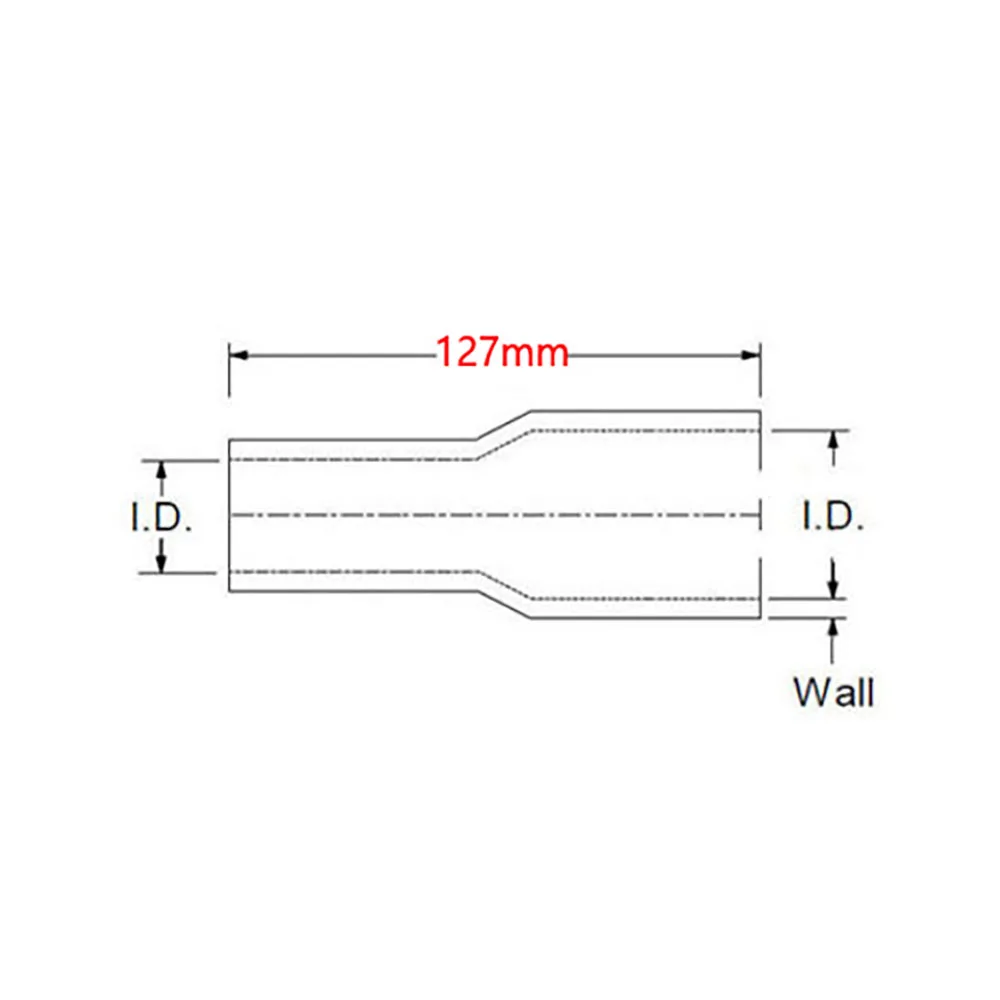 ID 19/22/28/32/38/45/63/76/102mm Straight Reducer Hose Intercooler Turbo Intake Coupler Pipe Tubing Universal Silicone