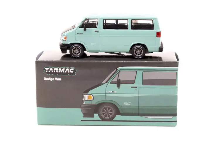 ☆新品未使用☆　TARMAC Dodge VAN Tarmac Works 1:64 Dodge Van Custom - Yellow - Global64