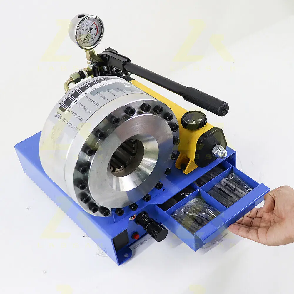 BNT30A 1/8-1 inch Portable Manual hydraulic hose crimper machine with 8 sets of dies 3