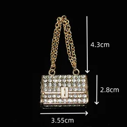 Set of 2 Glittering Gold and Silver Crown Rhinestone Pendants for DIY Phone Case Decoration (14)