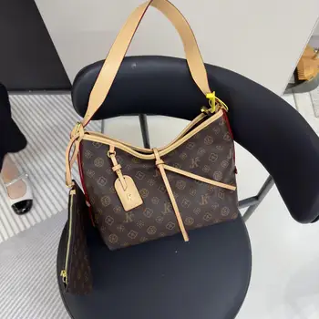 Nuova borsa tote monogramma da donna di design, borsa per la spesa grande di lusso con tracolla, borsa alla moda per lavoro e viaggi 1