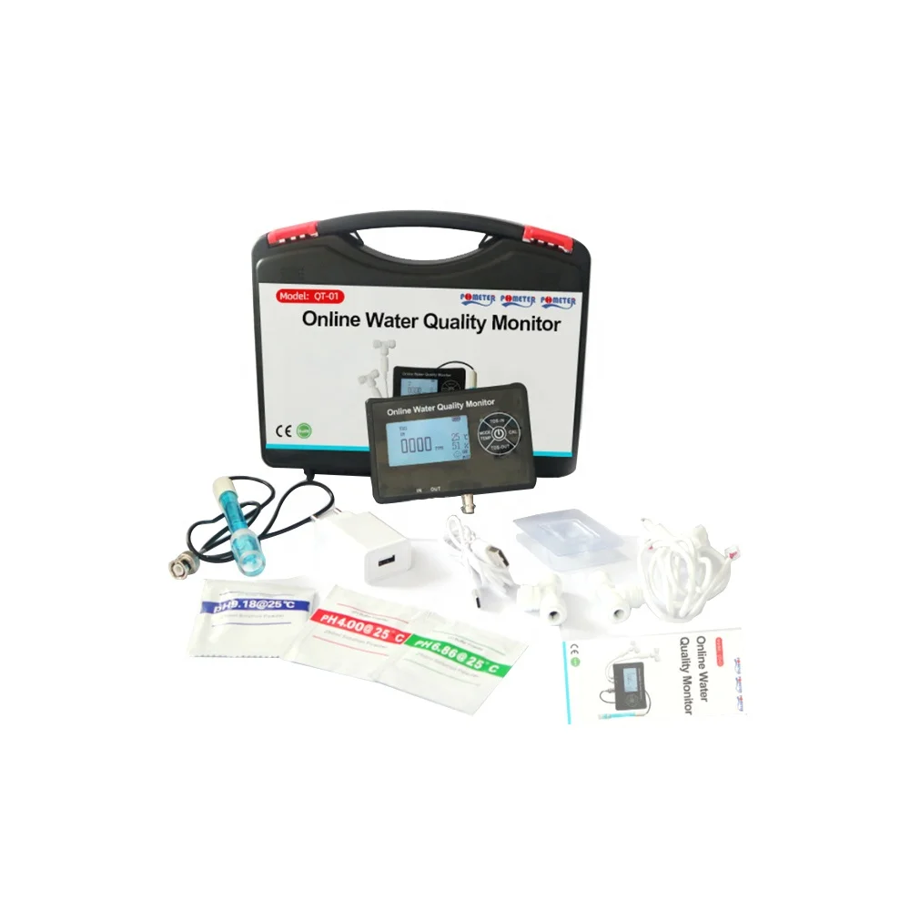 5 In 1 Online PH Meter Detector Multi-parameter Aquarium Monitor TDS/PH/EC/Temperature/Humidity Online Water Quality Tester