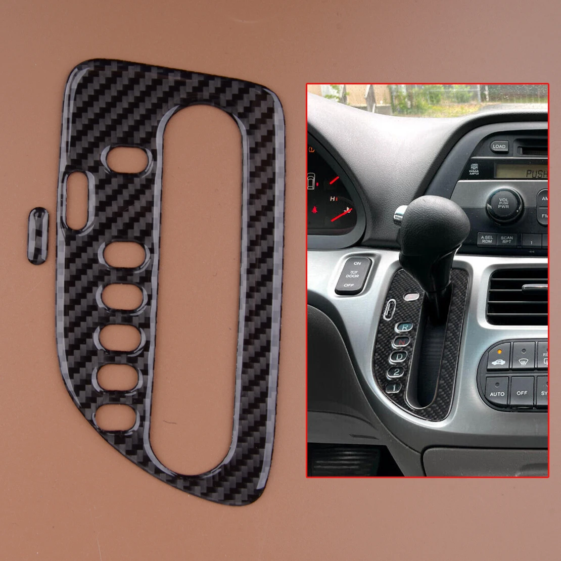 

Наклейка на внутреннюю отделку автомобиля, подходит для Honda Odyssey 2005-2008 2009 2010 углеродное волокно, черный, левый руль