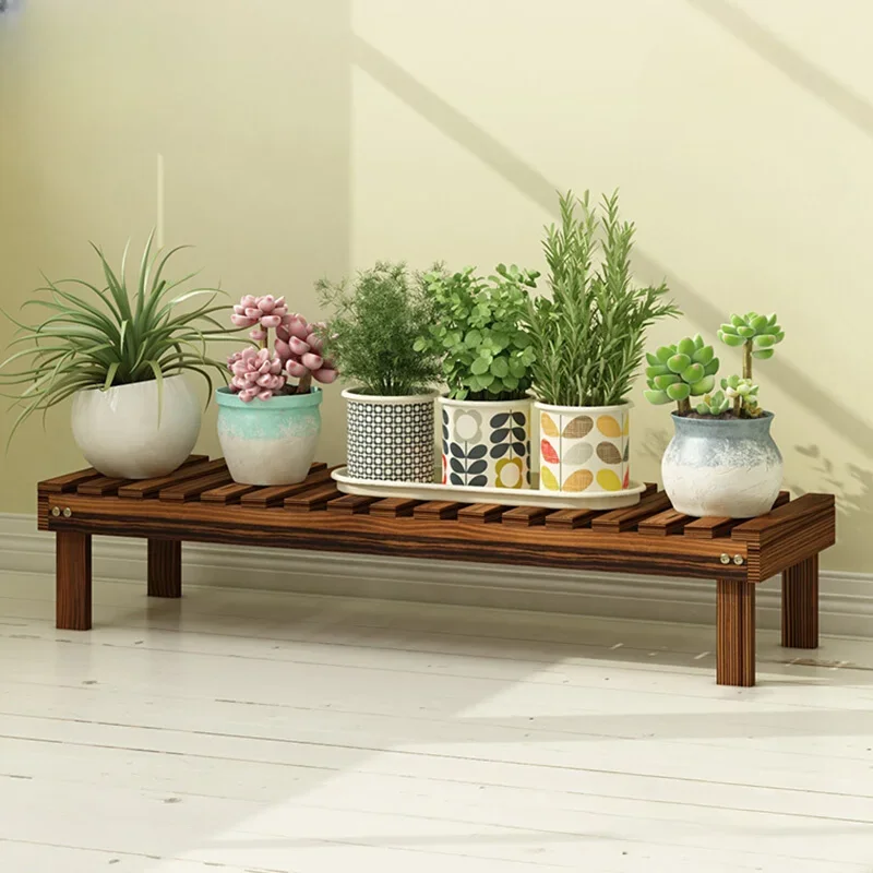 Display Bracket Plant Shelf Organizer Outdoor Wooden Backdrop Flowers Stand Patio Display Soporte Para Plantas Balcony Furniture