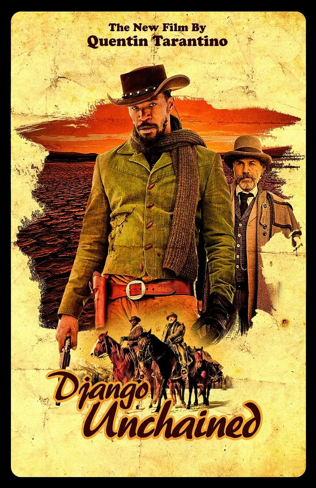 

Django Unchained Movie Art Film Print Silk Poster Home Wall Decor