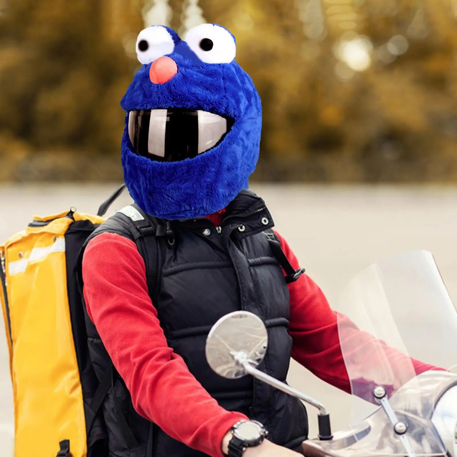 

Helmet Cover Sleeve Winter for Full Face Helmets Adorable Funny Helmet Cover