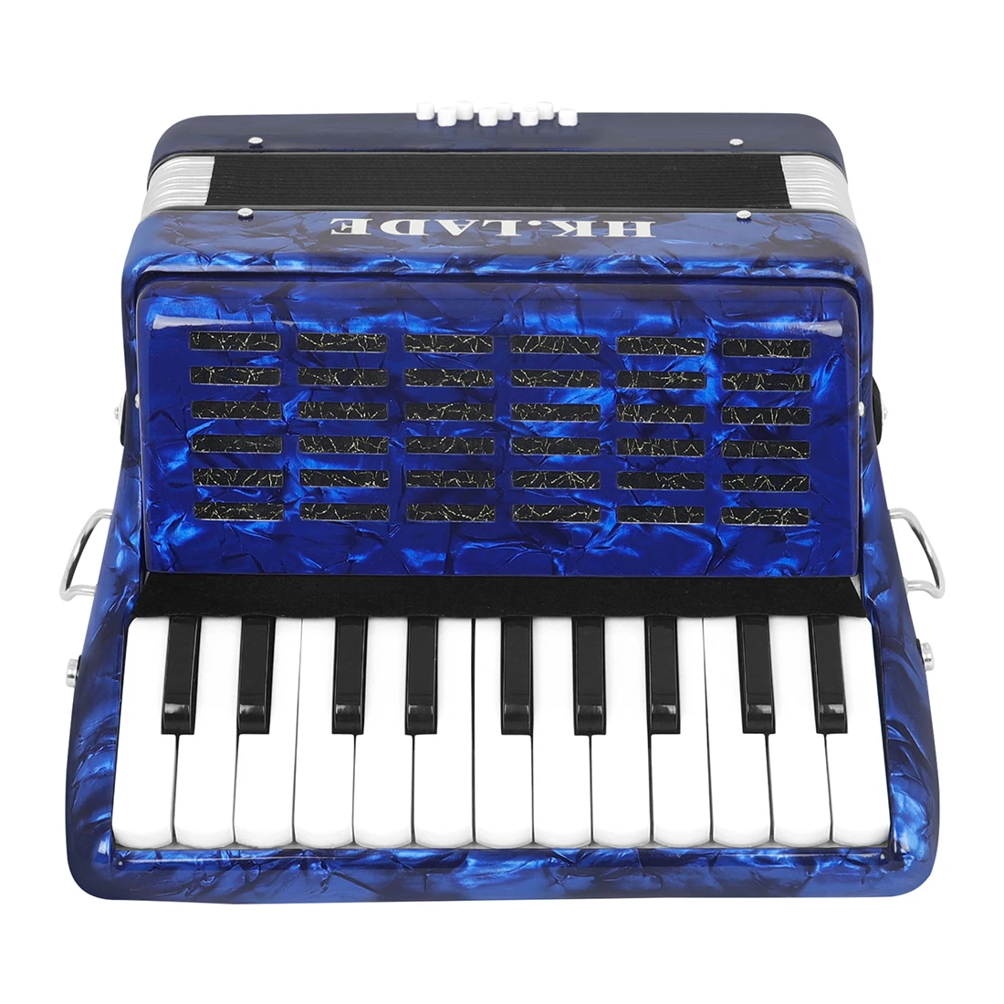 Hk · lade ah-20 blau 22 Taste 8 Bass Key Button Akkordeon profession elles Bajan Akkordeon für Performance Keyboard Instrument – Detail 5
