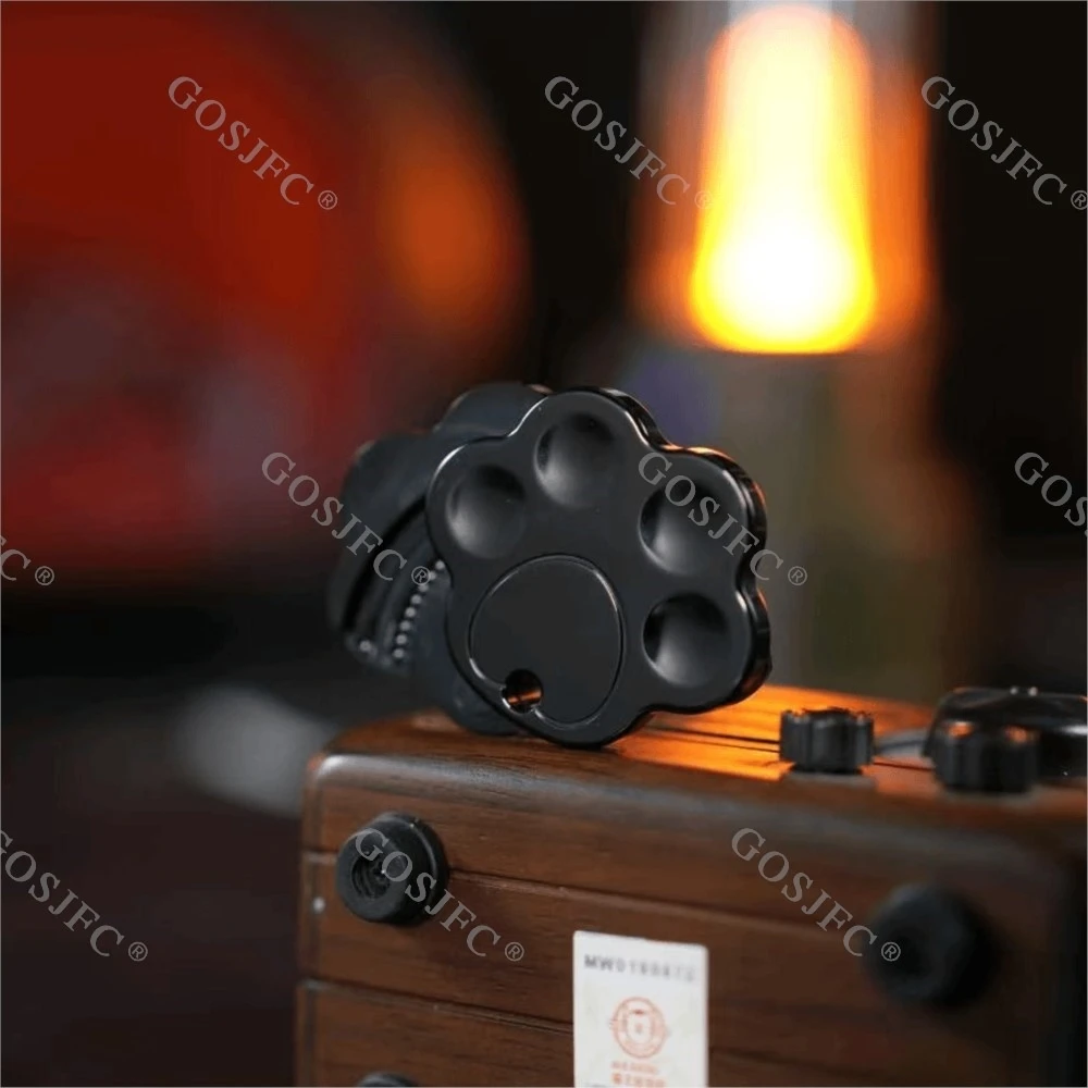 고양이 발톱 EDC Dingding 사이드 푸시 스테인레스 스틸 Fidget 슬라이더 스트레스 릴리프 장난감 Fidget Toys For Adults