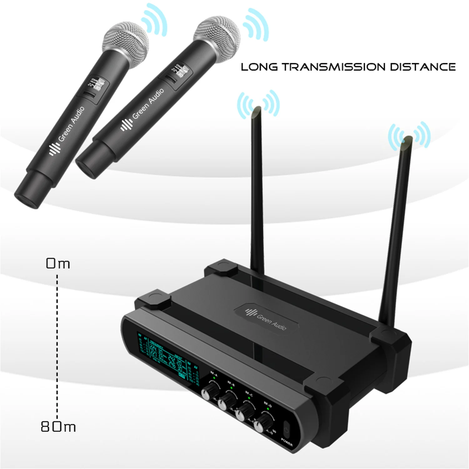 GAW-k44 One to four wireless microphone U-stage stage performance home dynamic microphone KTY audio set
