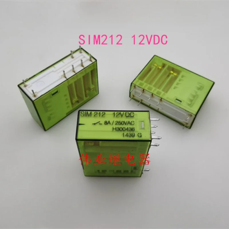 

(Б/у) 1 шт./лот 100% оригинальное реле: SIM212 12VDC 8-контактное реле безопасности