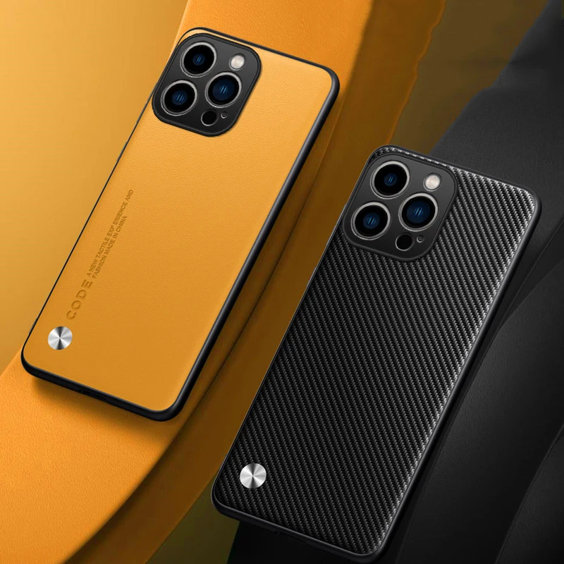Elegant Ultrathin Leather Phone Case - Shockproof Soft Back Cover