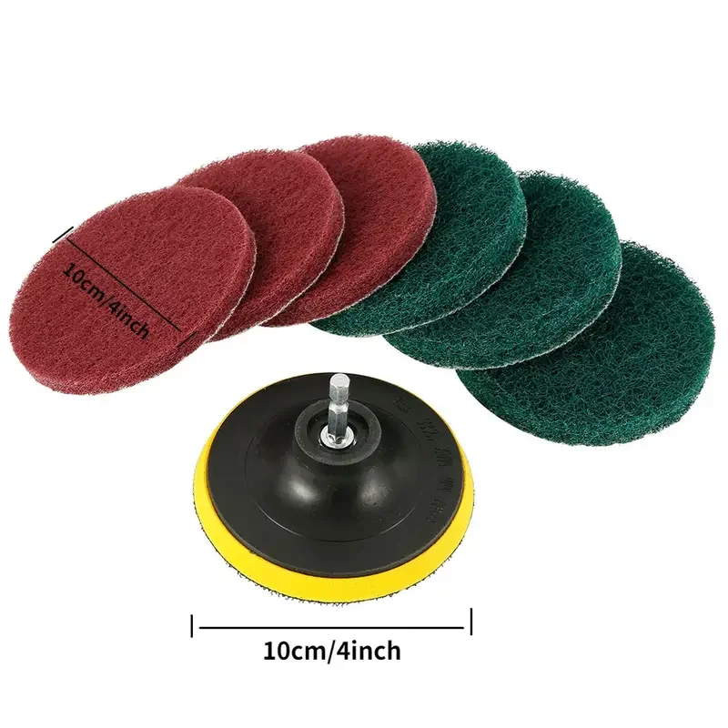 8-Piece Drill Power Brush Tile Scrubber Kit Power Brush